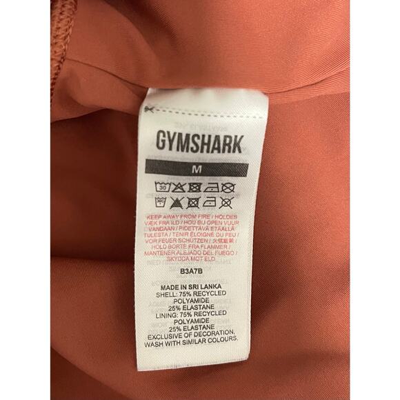 Gymshark Elevate Longline Sports bra Rose brown size medium - Picture 3 of 3